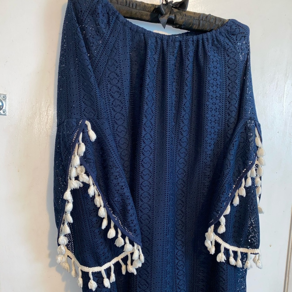 Flattering Navy Blue Dress